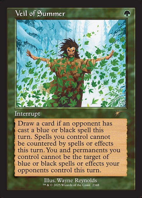 Veil of Summer Secret Lair Drop Magic: The Gathering card image