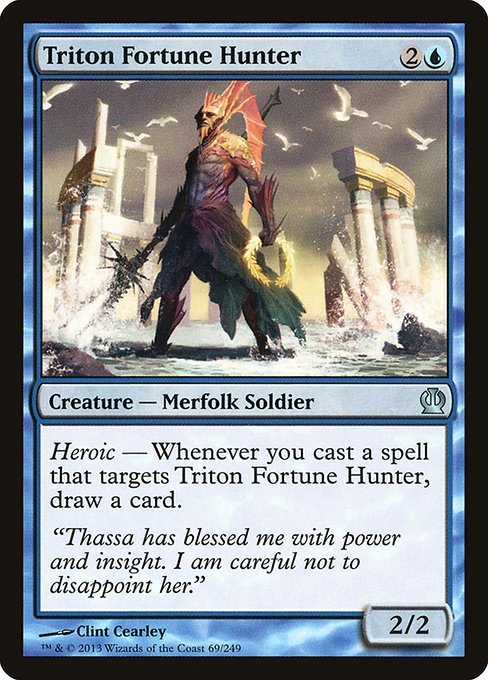 Triton Fortune Hunter - Theros #69 Magic: The Gathering card image
