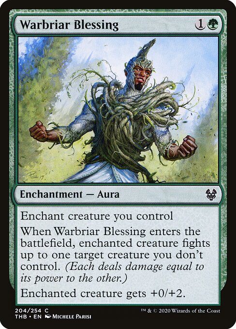 Warbriar Blessing Theros Beyond Death Magic: The Gathering card image
