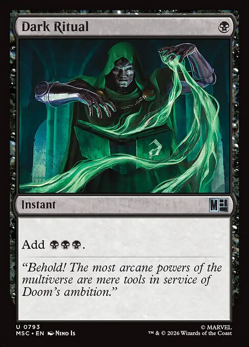 Dark Ritual Marvel Super Heroes Commander Magic: The Gathering card image