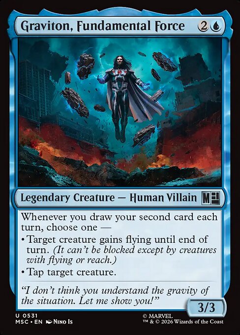 Graviton, Fundamental Force Marvel Super Heroes Commander Magic: The Gathering card image