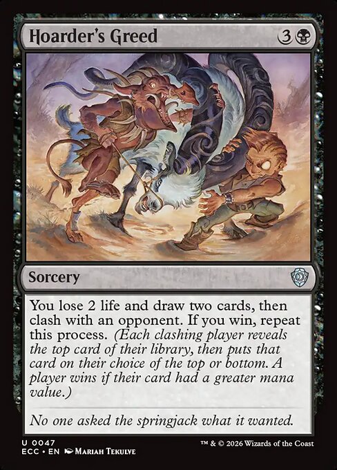 Hoarder's Greed - Lorwyn Eclipsed Commander #47