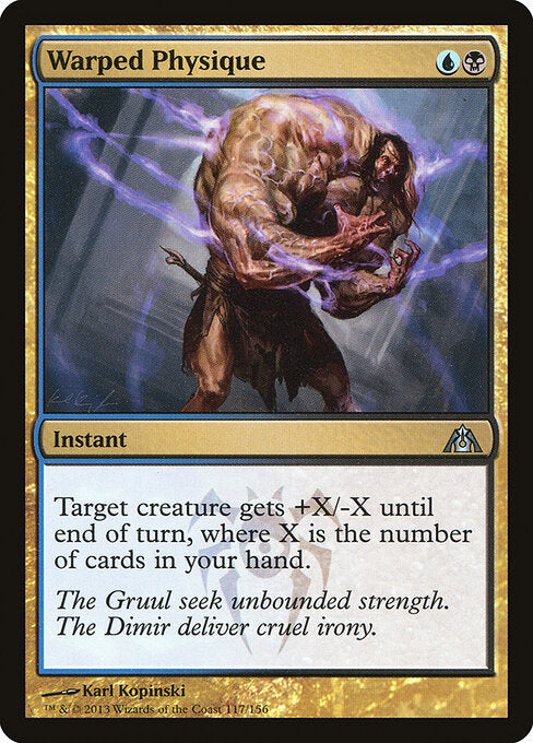 Warped Physique Dragon's Maze Magic: The Gathering card image