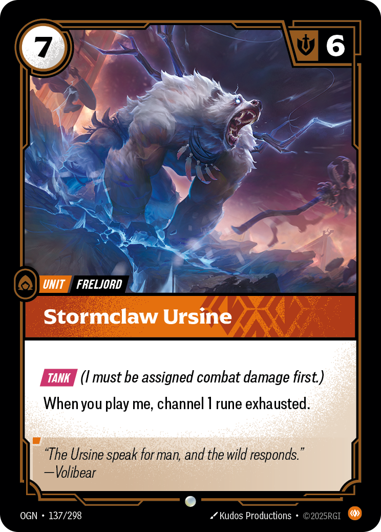 Stormclaw Ursine Riftbound card image