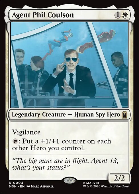 Agent Phil Coulson Marvel Super Heroes Magic: The Gathering card image