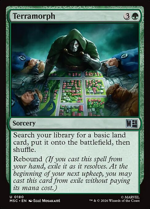 Terramorph Marvel Super Heroes Commander Magic: The Gathering card image
