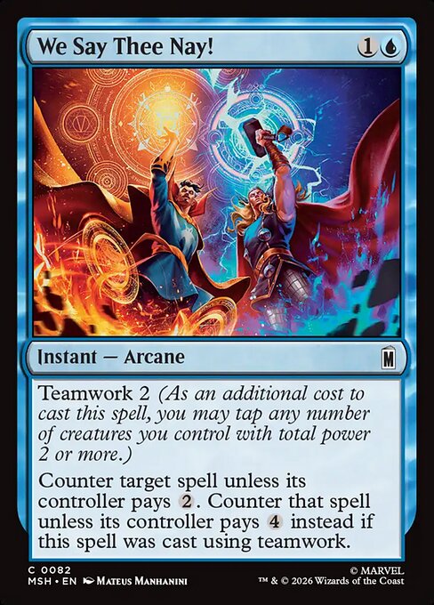 We Say Thee Nay! Marvel Super Heroes Magic: The Gathering card image