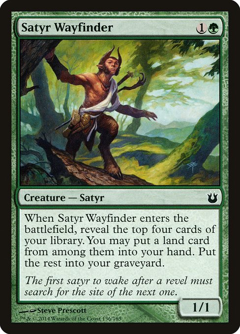 Satyr Wayfinder - Born of the Gods #136 Magic: The Gathering card image