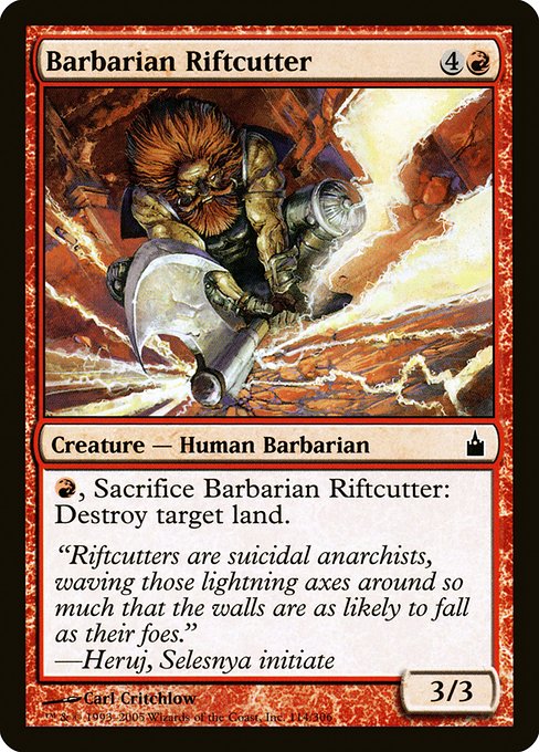 Barbarian Riftcutter - Ravnica: City of Guilds #114
