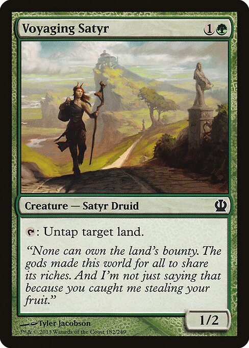 Voyaging Satyr Theros Magic: The Gathering card image