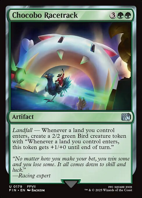 Chocobo Racetrack - Final Fantasy #179 Magic: The Gathering card image