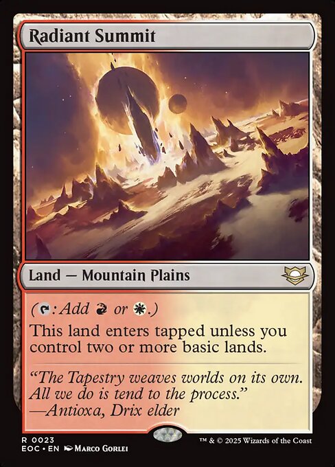Radiant Summit - Edge of Eternities Commander #23
