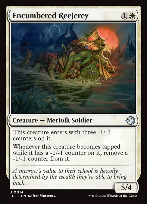 Encumbered Reejerey Lorwyn Eclipsed Magic: The Gathering card image
