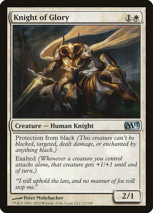 Knight of Glory Magic 2013 Magic: The Gathering card image