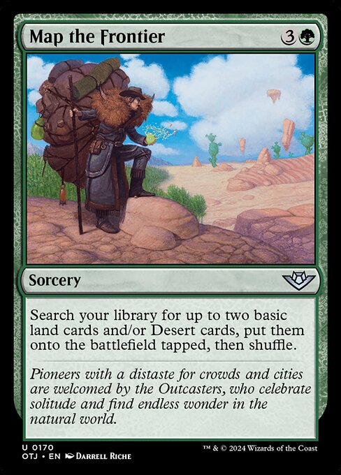 Map the Frontier - Outlaws of Thunder Junction #170 Magic: The Gathering card image