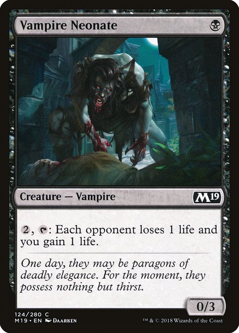 Vampire Neonate - Core Set 2019 #124