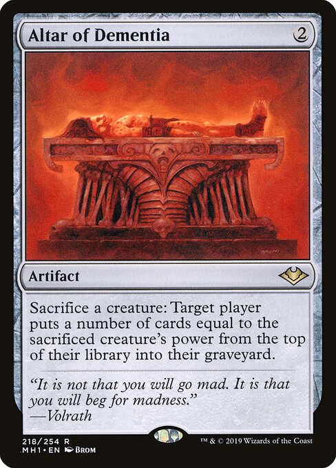 Altar of Dementia Modern Horizons Magic: The Gathering card image