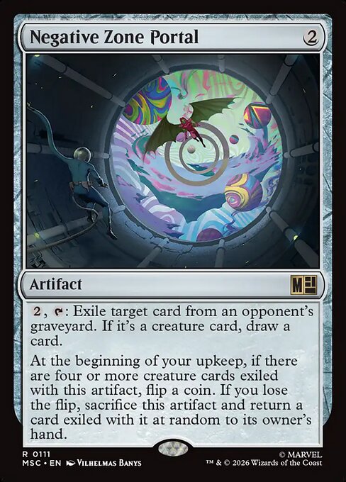 Negative Zone Portal Marvel Super Heroes Commander Magic: The Gathering card image