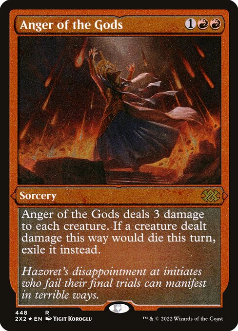 Anger of the Gods - Double Masters 2022 #448 - Near Mint - Foil