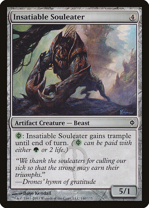 Insatiable Souleater New Phyrexia Magic: The Gathering card image