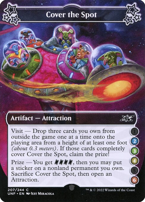 Cover the Spot - Unfinity #207a - Near Mint - Non-Foil