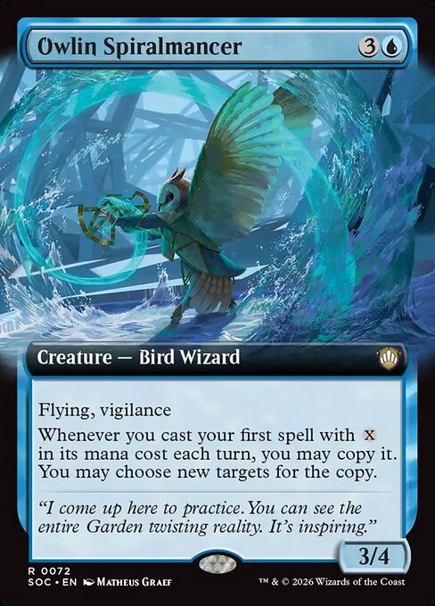 Owlin Spiralmancer - Secrets of Strixhaven Commander #72