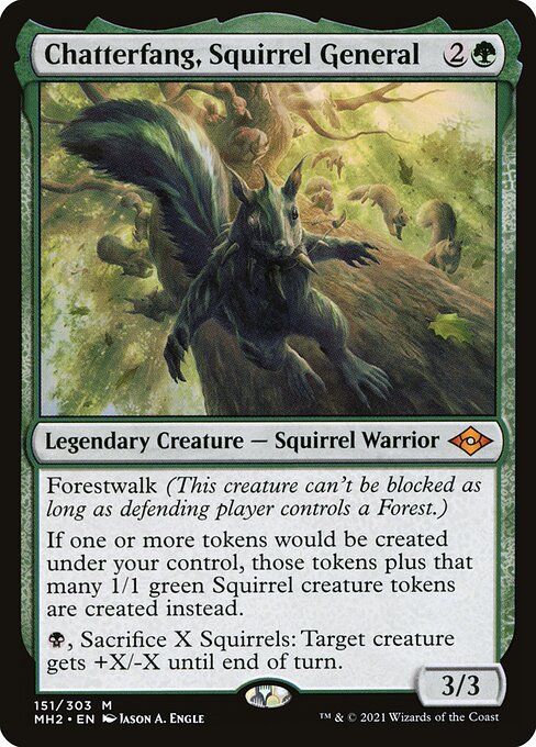 Chatterfang, Squirrel General - Modern Horizons 2 #151 Magic: The Gathering card image