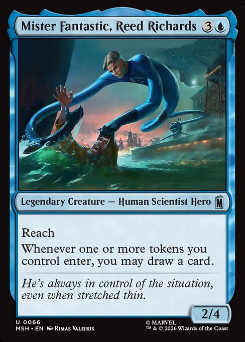 Mister Fantastic, Reed Richards Marvel Super Heroes Magic: The Gathering card image