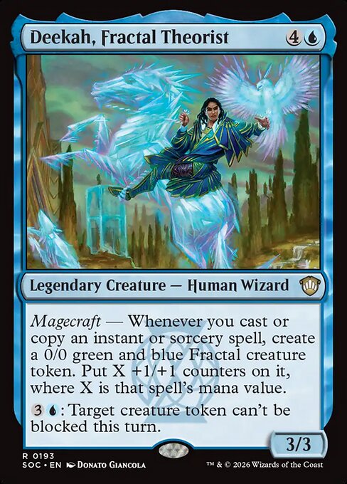 Deekah, Fractal Theorist - Secrets of Strixhaven Commander #193