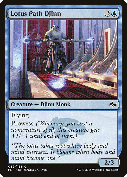 Lotus Path Djinn - Fate Reforged #39