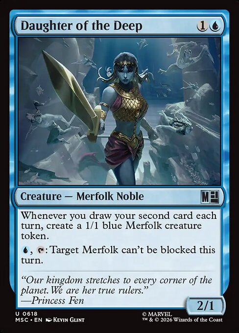 Daughter of the Deep Marvel Super Heroes Commander Magic: The Gathering card image