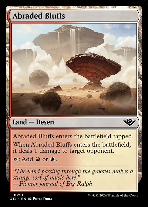 Abraded Bluffs - Outlaws of Thunder Junction #251