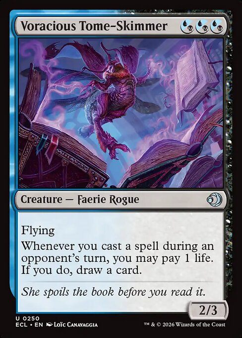 Voracious Tome-Skimmer Lorwyn Eclipsed Magic: The Gathering card image
