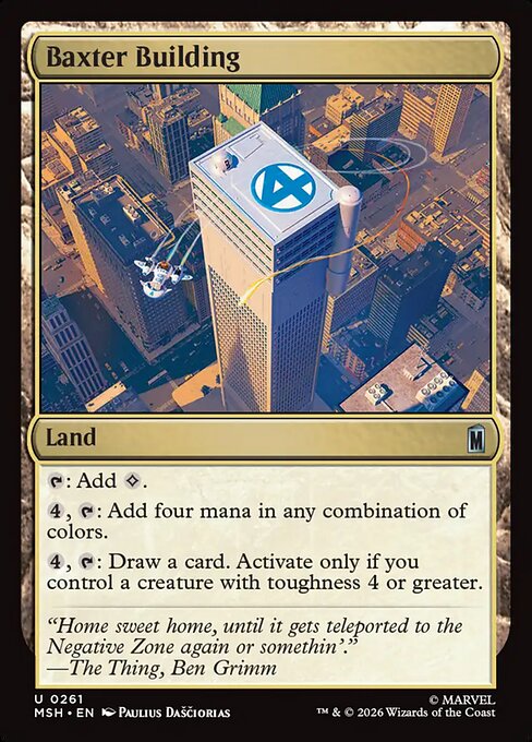 Baxter Building Marvel Super Heroes Magic: The Gathering card image