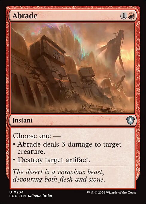 Abrade - Secrets of Strixhaven Commander #234