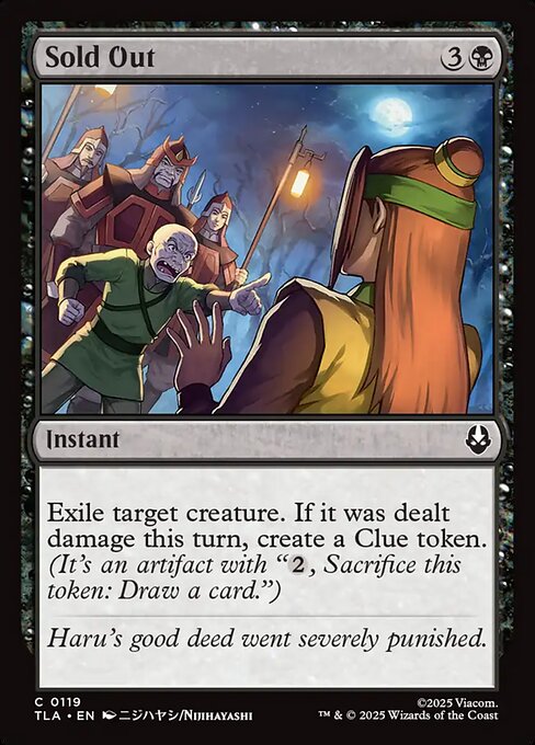 Sold Out Avatar: The Last Airbender Magic: The Gathering card image