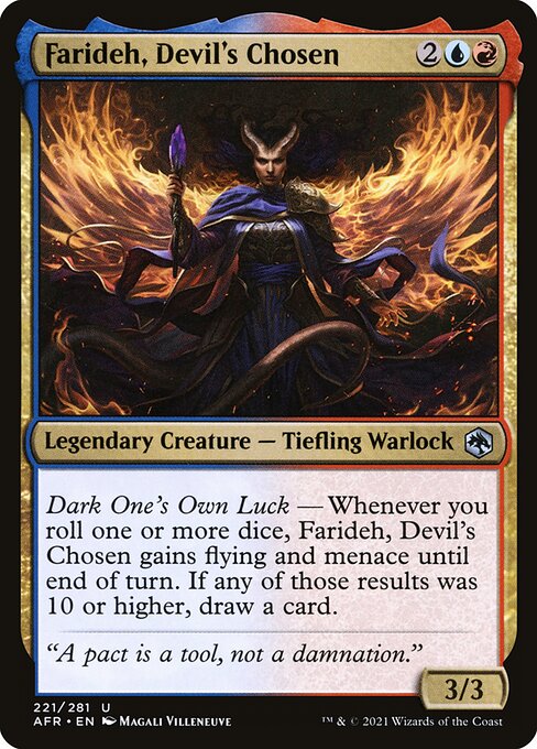 Farideh, Devil's Chosen - Adventures in the Forgotten Realms #221 Magic: The Gathering card image