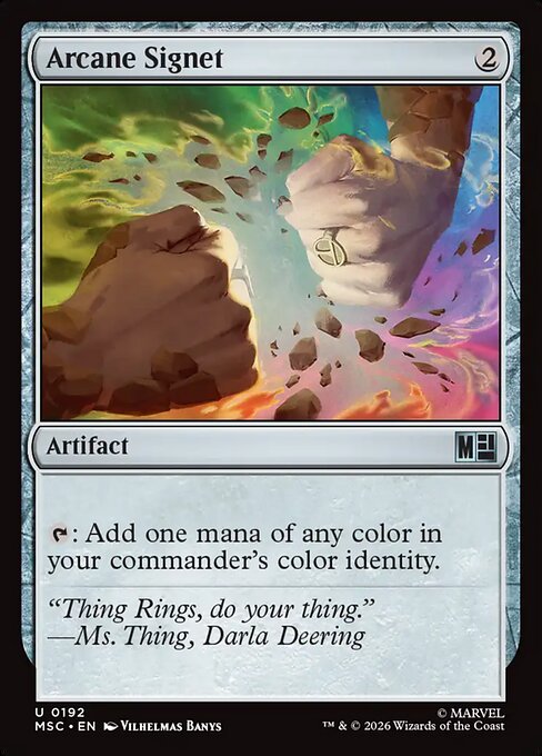 Arcane Signet Marvel Super Heroes Commander Magic: The Gathering card image