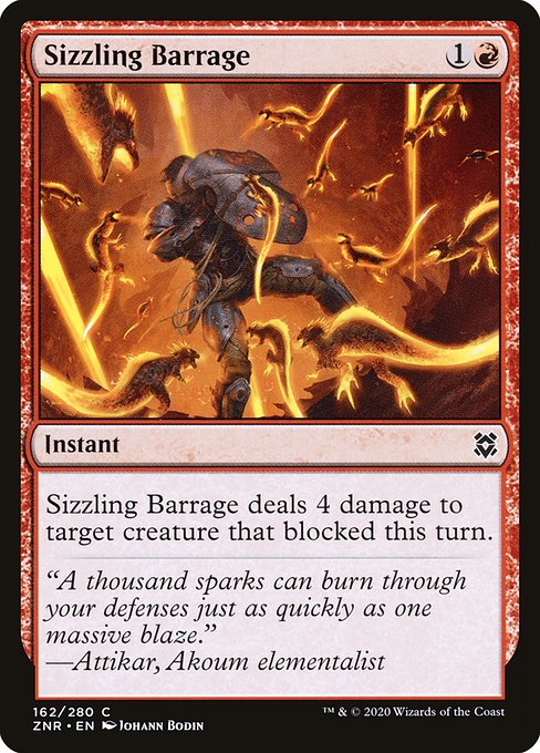 Sizzling Barrage - Zendikar Rising #162