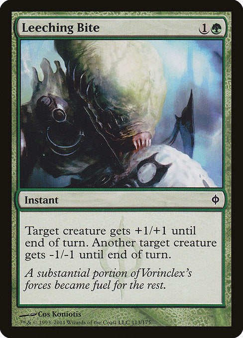 Leeching Bite - New Phyrexia #113 Magic: The Gathering card image