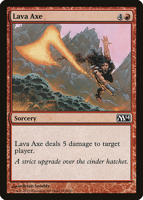 Lava Axe Magic 2014 Magic: The Gathering card image