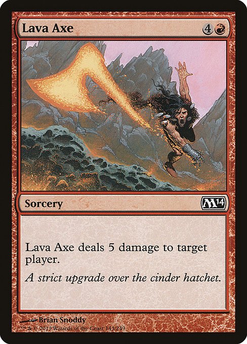 Lava Axe - Magic 2014 #143 Magic: The Gathering card image