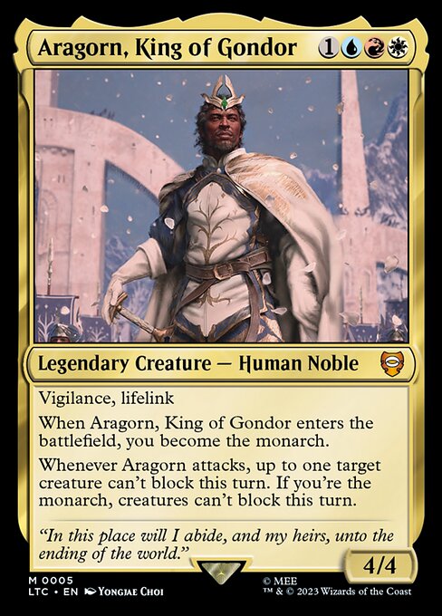 Aragorn, King of Gondor - Tales of Middle-earth Commander #5