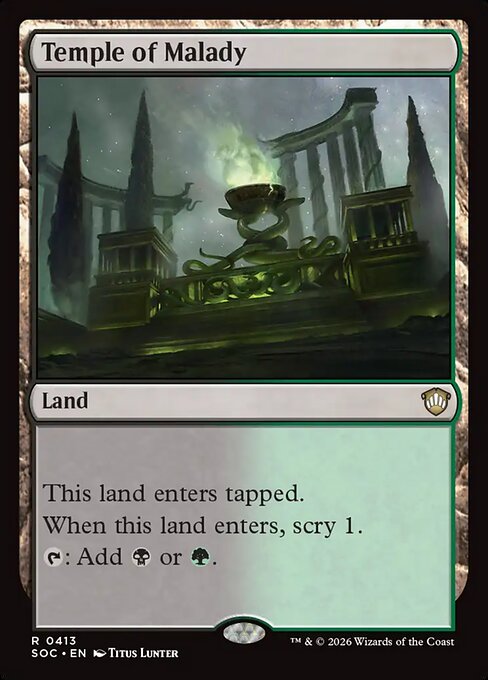 Temple of Malady - Secrets of Strixhaven Commander #413