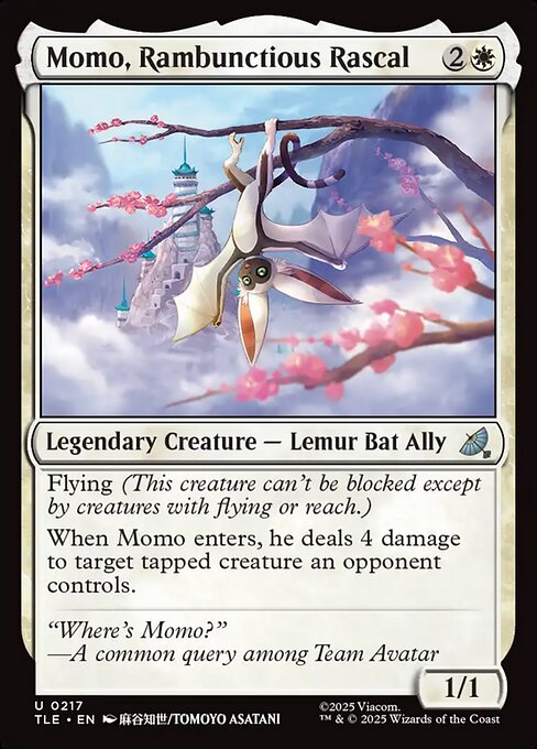 Momo, Rambunctious Rascal - Avatar: The Last Airbender Eternal #217