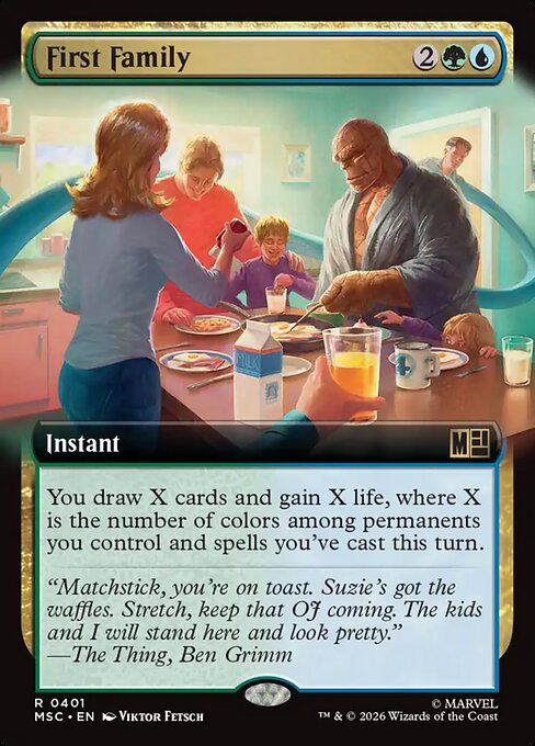 First Family Marvel Super Heroes Commander Magic: The Gathering card image