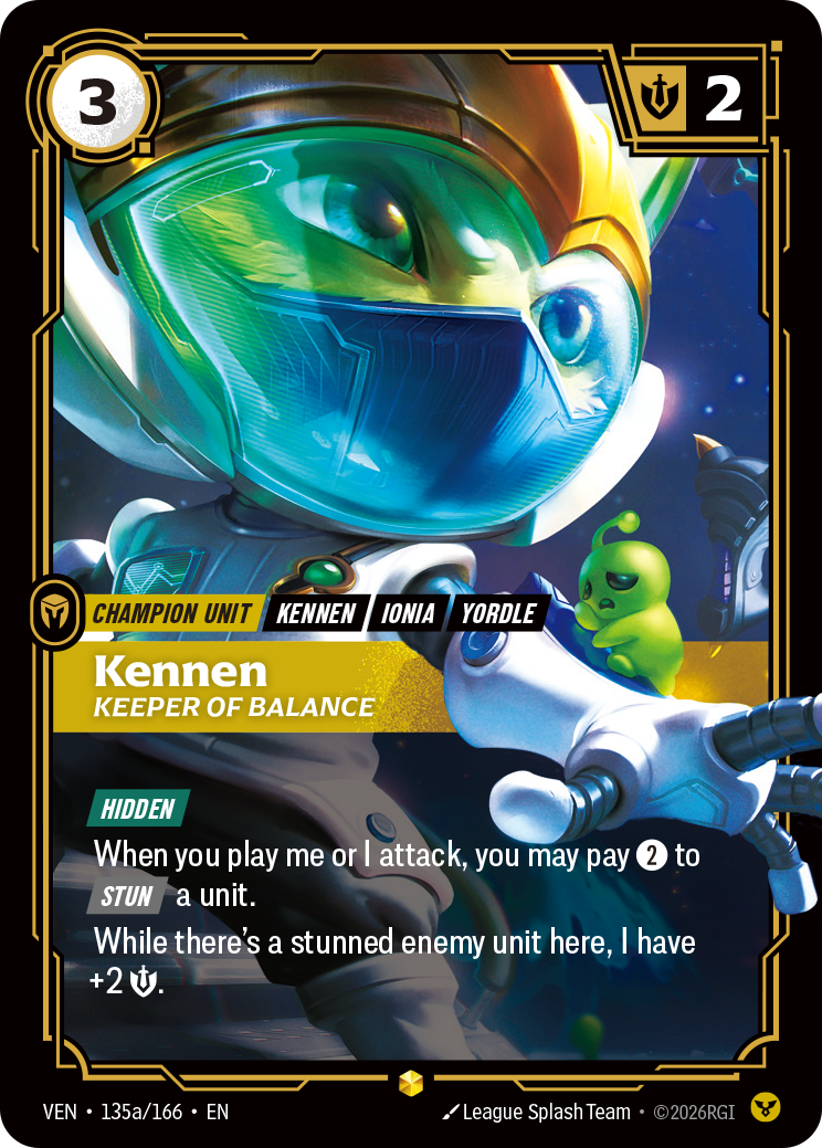 Kennen, Keeper of Balance Alternate Art Riftbound card