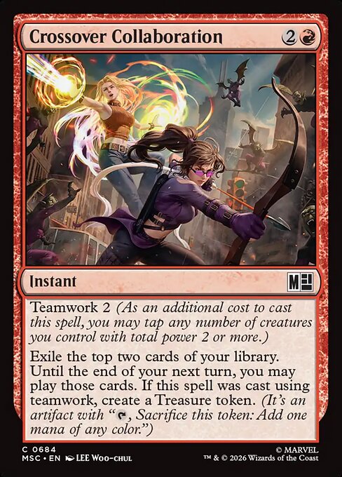 Crossover Collaboration Marvel Super Heroes Commander Magic: The Gathering card image