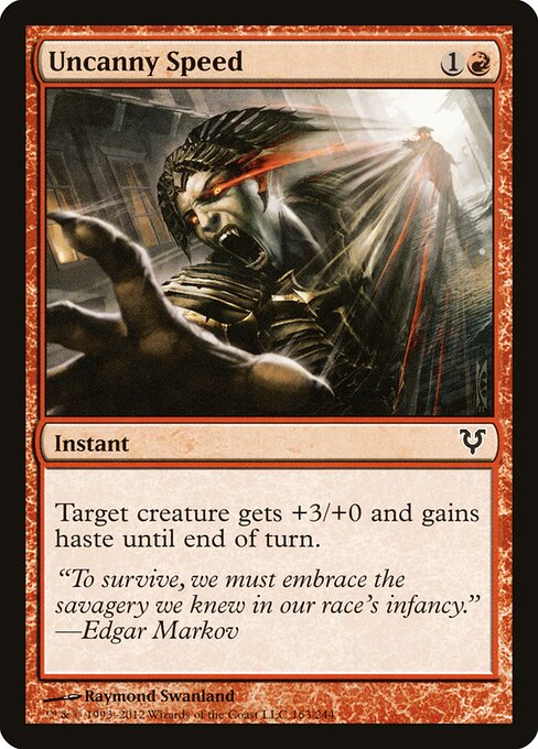 Uncanny Speed Avacyn Restored Magic: The Gathering card image