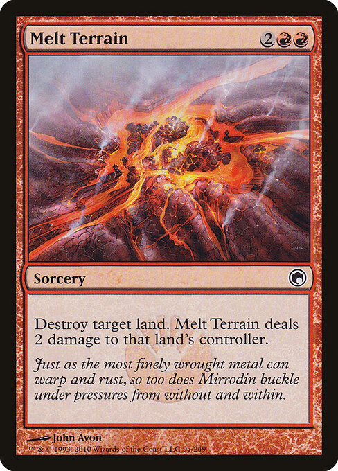 Melt Terrain Scars of Mirrodin Magic: The Gathering card image
